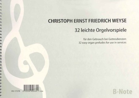 32 leichte Orgelvorspiele - Christoph Weyse